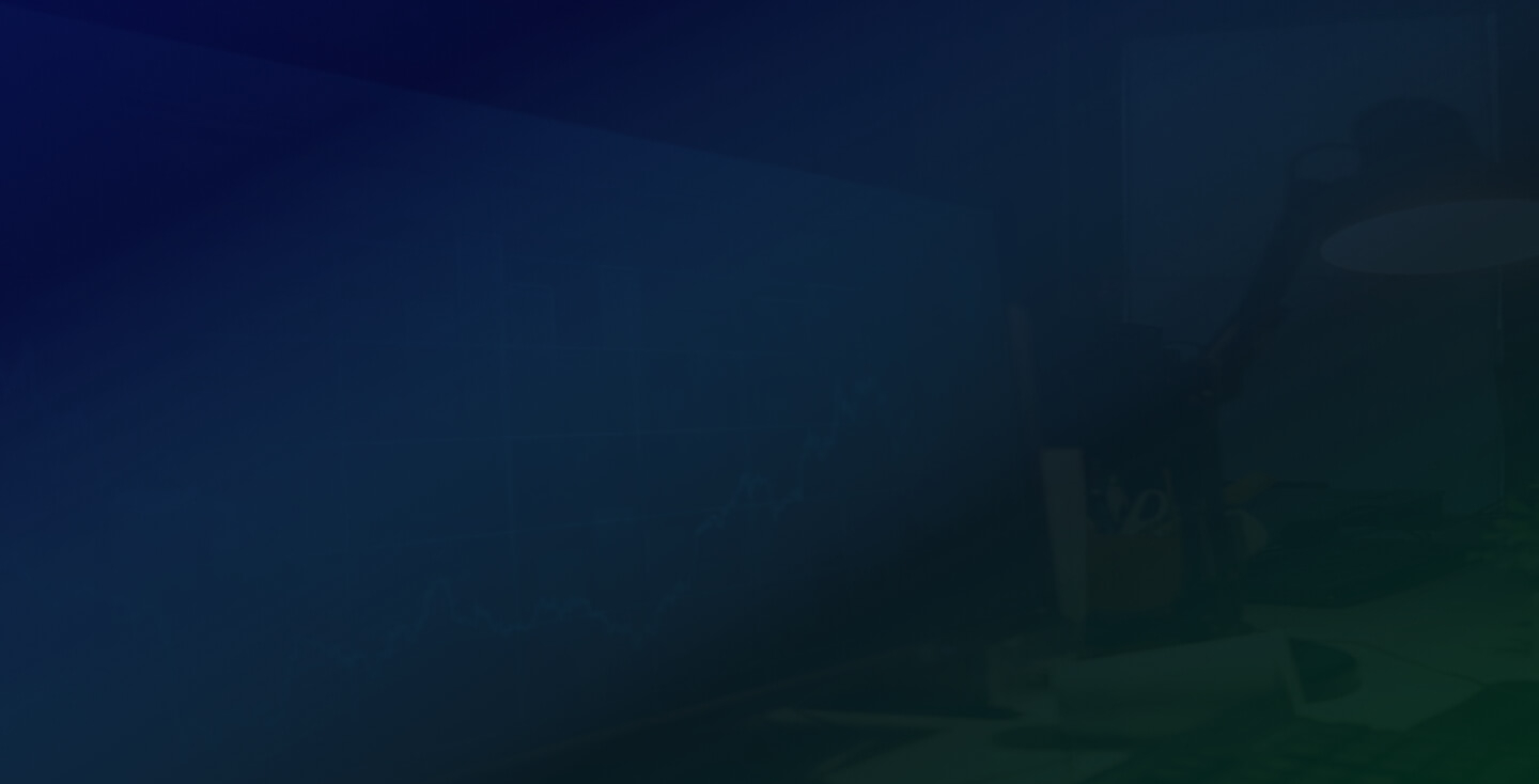 Gradient blue overlay on user working